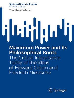 cover image of Maximum Power and its Philosophical Roots